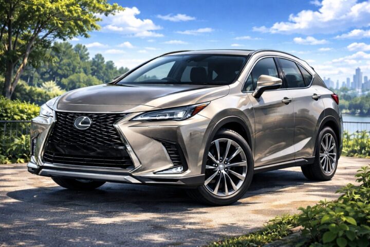 レクサス RXソニックチタニウム色の車のイメージ画像