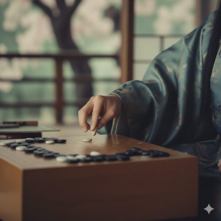 ヒカルの碁::藤原 佐為をが神の一手を打っているイメージ画像