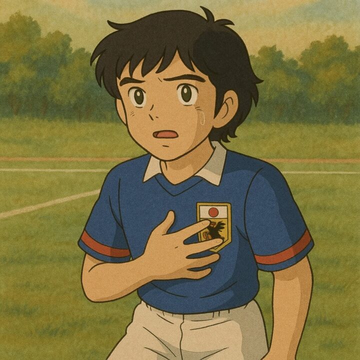 キャプテン翼:心臓病の痛みを我慢して試合に出場する三杉淳のイメージ画像