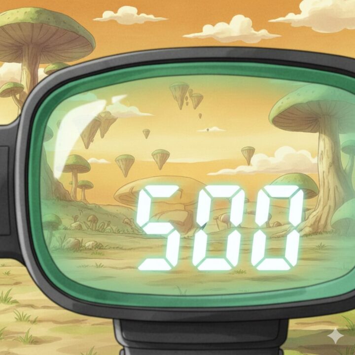 ドラゴンボールz:スカウターに5000表示されるイメージ画像