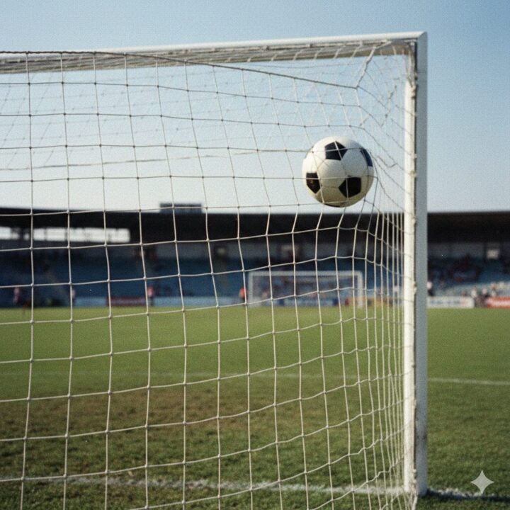 キャプテン翼;若林源蔵の守るゴールを決められるイメージ画像