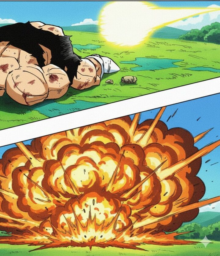 ドラゴンボールZ：ベジータがリクームをとどめをさすシーン