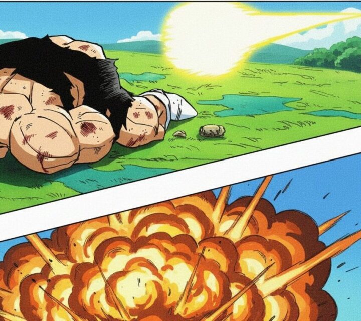 ドラゴンボールZ:ベジータがリクームをとどめをさすシーン