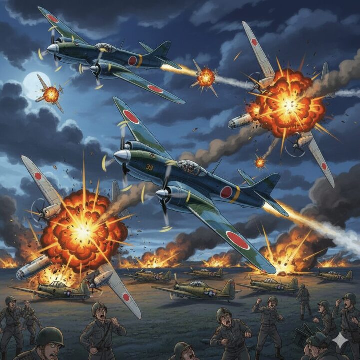 紺碧の艦隊：日本軍がハワイを攻撃しているイメージ画像