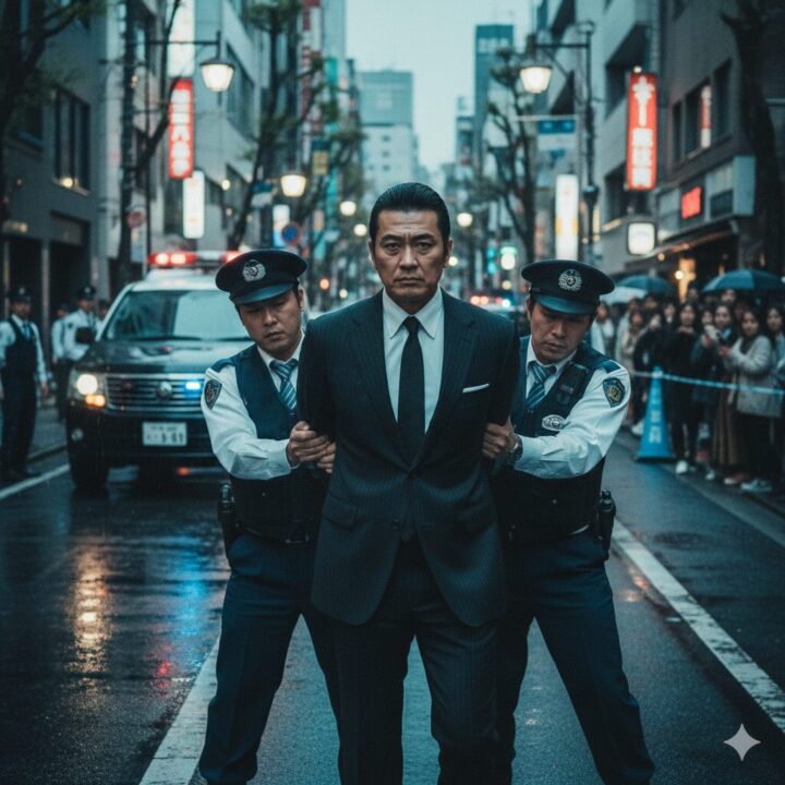 ドンケツ：宮本会長が逮捕されるイメージ画像