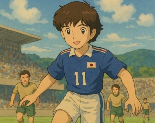 キャプテン翼:岬太郎がワールドユースに出場しているイメージ画像