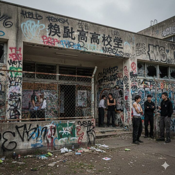 鈴蘭高校の生徒がタイマンしているイメージ画像