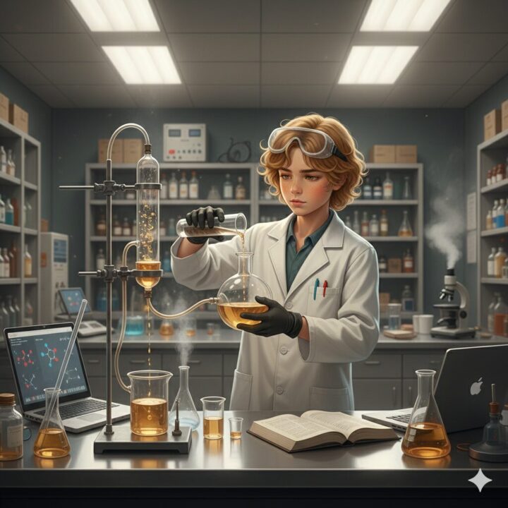 旧ハガレン:錬金術のない世界で化学を勉強しているエド