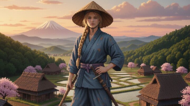 田んぼで拾った女騎士 :日本の田舎に慣れたでのイメージ画像