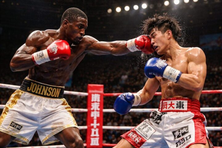 はじめの一歩:鷹村対ブライアンホークの試合のイメージ画像