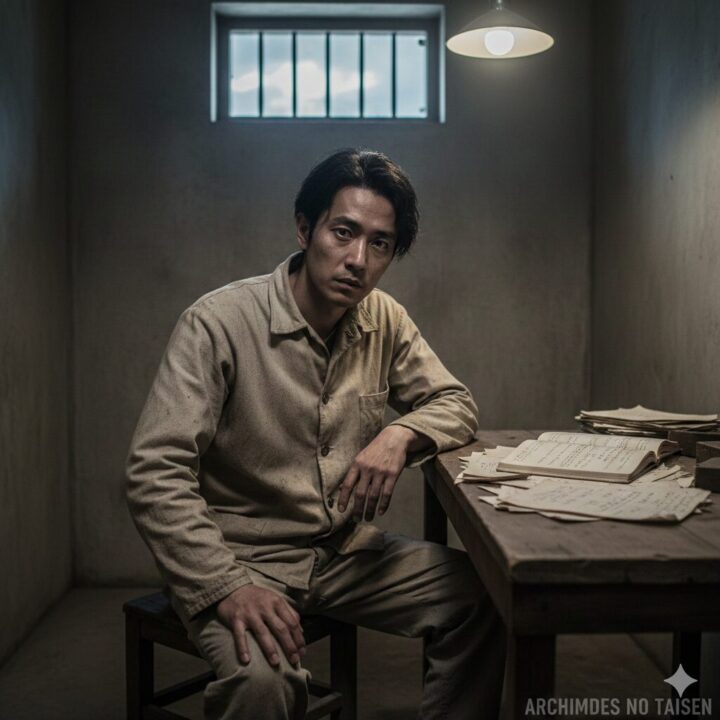 アルキメデスの大戦 :巣鴨プリズンに収監あされた櫂直 イメージ画像