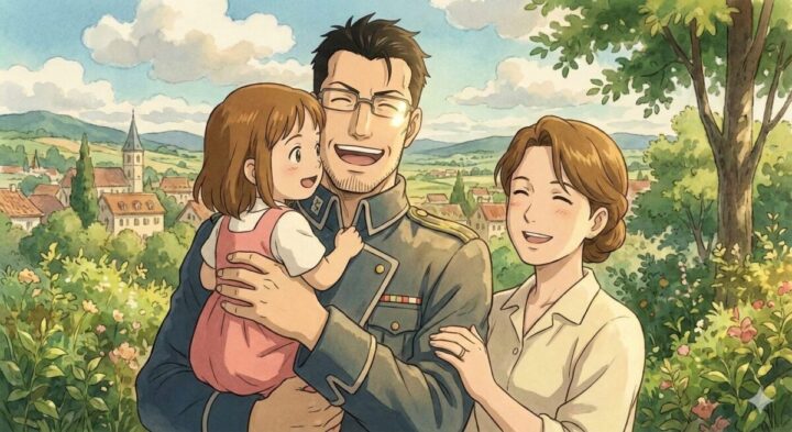 鋼の錬金術師:ヒューズ中佐の家族団らんのイメージ画像