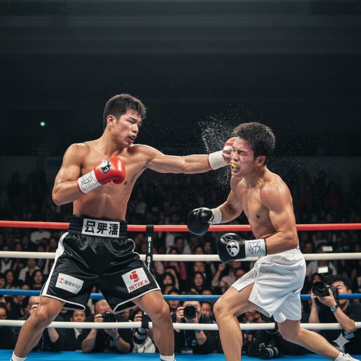 はじめの一歩:板垣が試合をしているイメージ画像