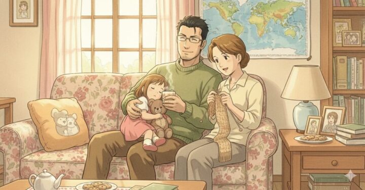 鋼の錬金術師:ヒューズ中佐の家族団らんのイメージ画像