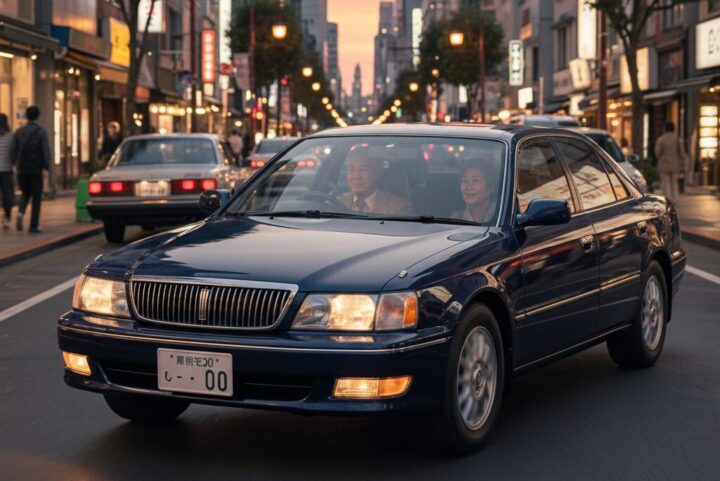 トヨタ プログレが街を走っているイメージ画像