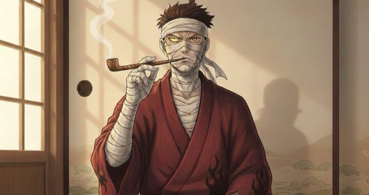 るろうに剣心:煙管を楽しむ志々雄真実のイメージ画像