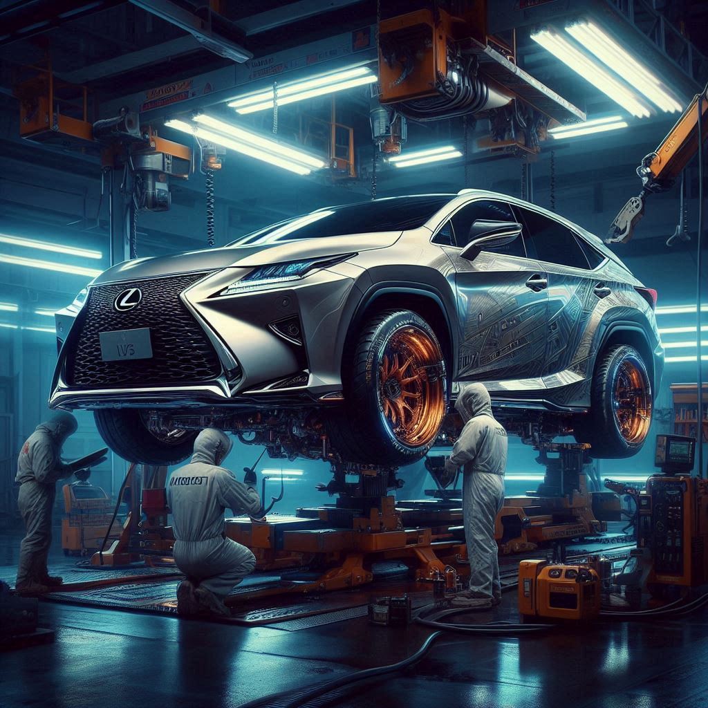 レクサスRXのソニックチタニウムを定期メンテナンスしているイメージ画像