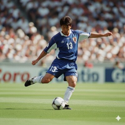 日本代表選手がプレイしているイメージ画像