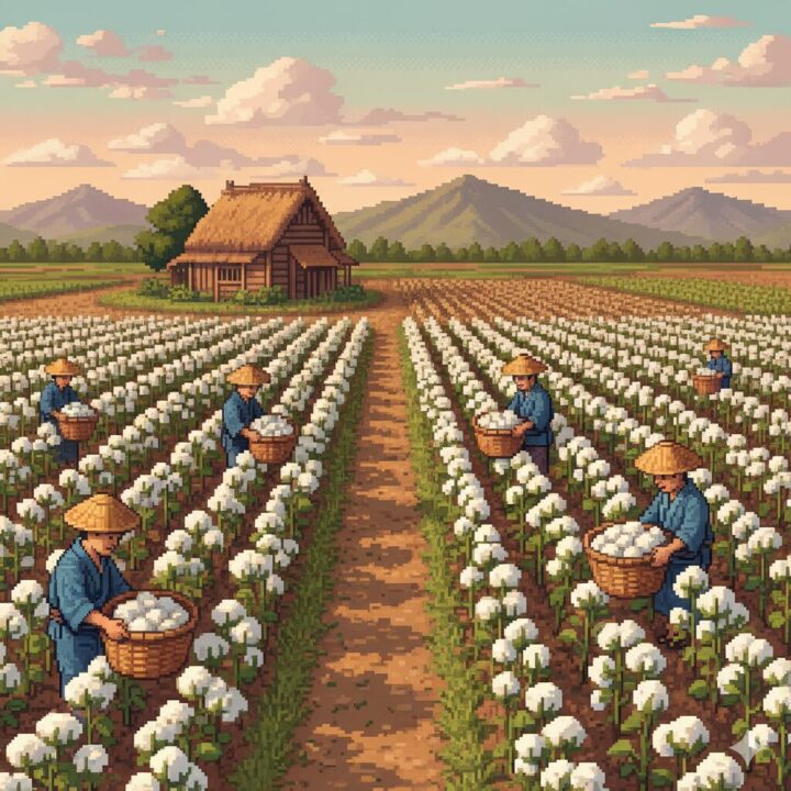 戦国小町苦労譚:静子の綿花栽培のイメージ画像