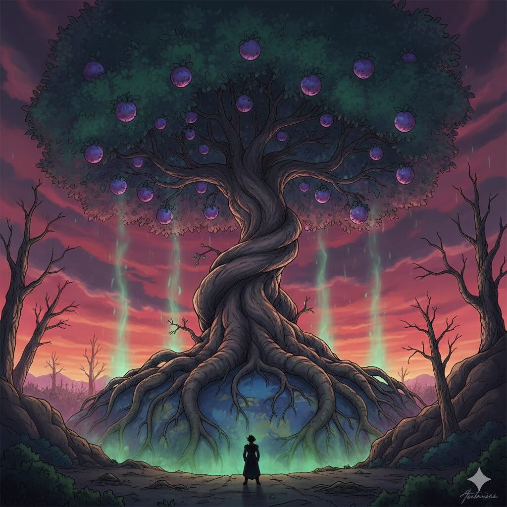 ターレスが食べる神精樹のイメージ画像